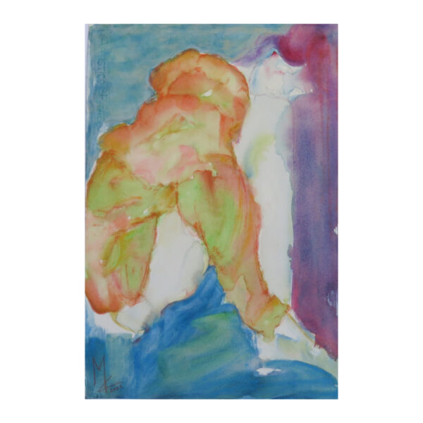 Donna Con Volto Sulle Ginocchia Raccolte #2