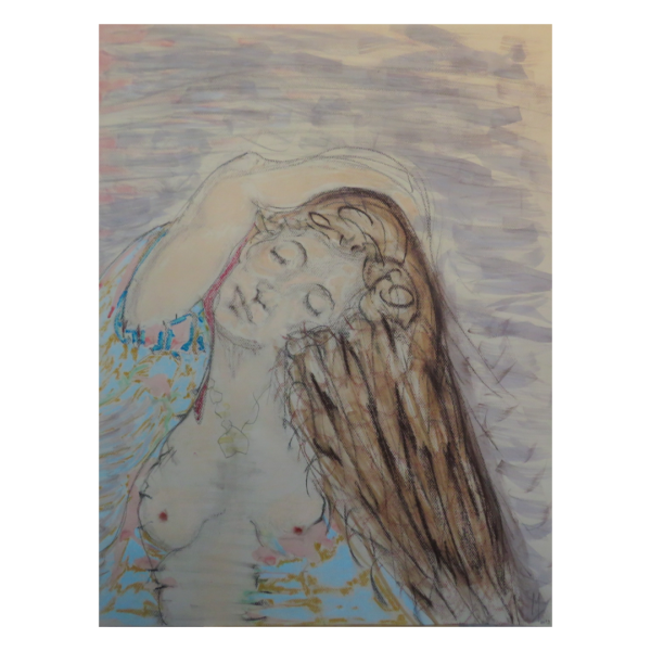 Fanciulla Con Vestaglia Fantasia Celeste