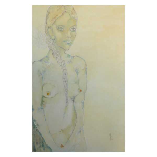 Giovane Fanciulla Nuda Con Treccia