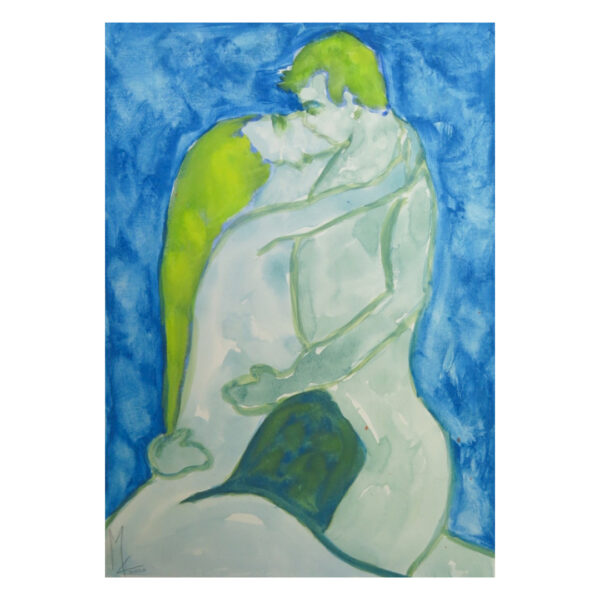 Bacio Tra Amanti Verde Blu