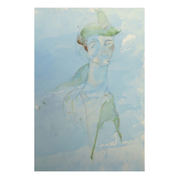 Uomo Con Cappello Verde