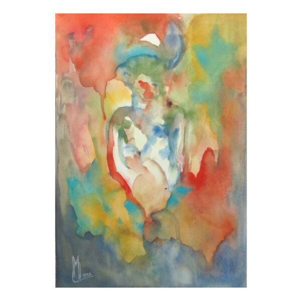 Corpo Tra Le Fiamme Colorate