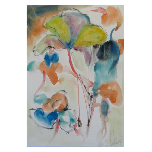 Fiori Arancio e Blu