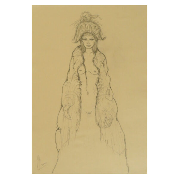 Fanciulla Con Vestaglia e Cappello