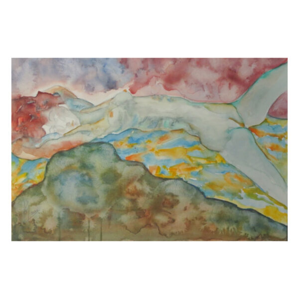 Fanciulla Sdraiata Sulla Coperta Azzurra e Arancio